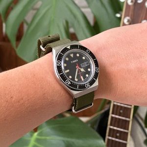 Timex M79 Automatic with Green Band